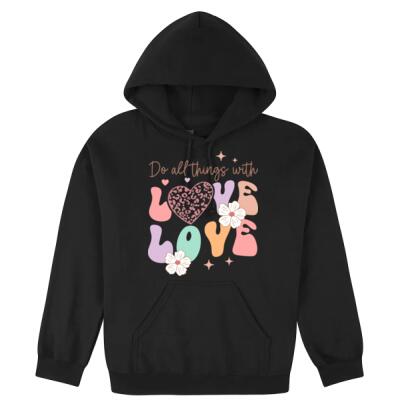 Do All Things with Love – Inspirational Graphic T-Shirt Thumbnail