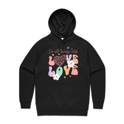 Do All Things with Love – Inspirational Graphic T-Shirt Thumbnail