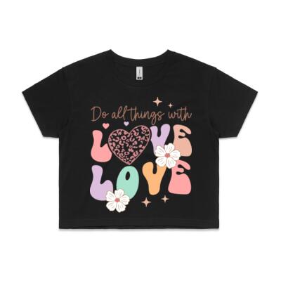 Do All Things with Love – Inspirational Graphic T-Shirt Thumbnail