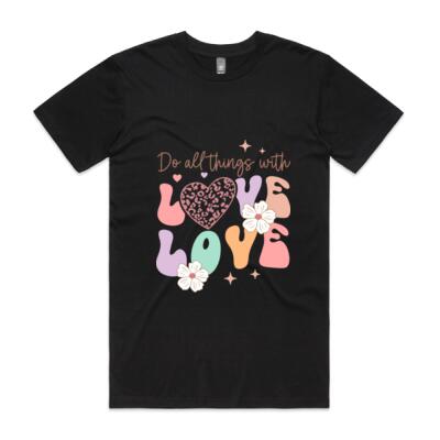 Do All Things with Love – Inspirational Graphic T-Shirt Thumbnail