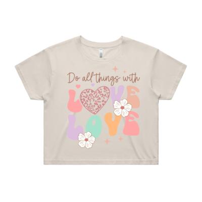 Do All Things with Love – Inspirational Graphic T-Shirt Thumbnail