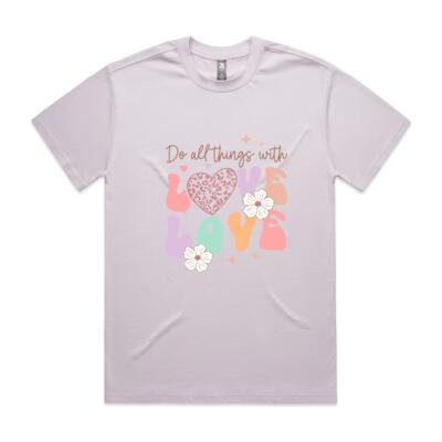 Do All Things with Love – Inspirational Graphic T-Shirt Thumbnail