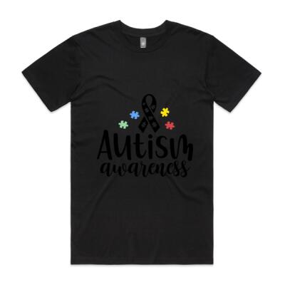Autism Awareness – Puzzle Ribbon Graphic T-Shirt Thumbnail