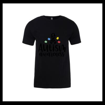 Autism Awareness – Puzzle Ribbon Graphic T-Shirt Thumbnail