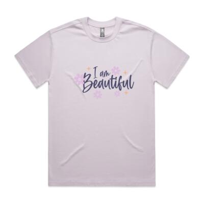 “I Am Beautiful – Self Love Floral Tee” Thumbnail