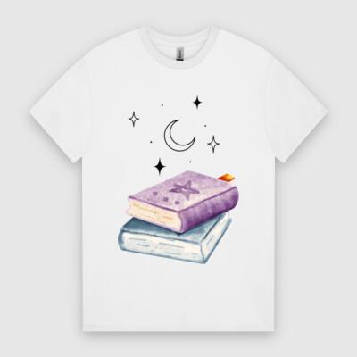Mystic Books T-Shirt – Magic & Witchy Vibes Graphic Tee 🔮 | Positive Vibes & Fun Collection Thumbnail