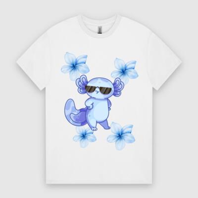 Cool Axolotl T-Shirt – Cute Amphibian Graphic Tee 😎 Thumbnail