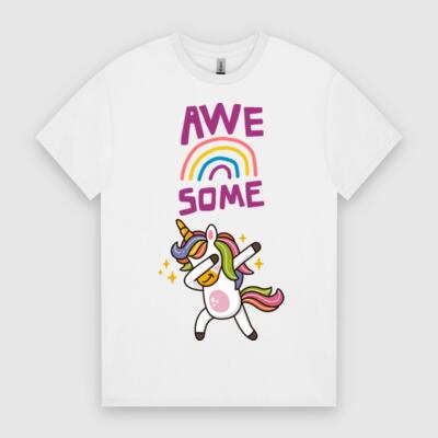 Dabbing Unicorn T-Shirt – Funny Rainbow Awesome Graphic Tee Thumbnail