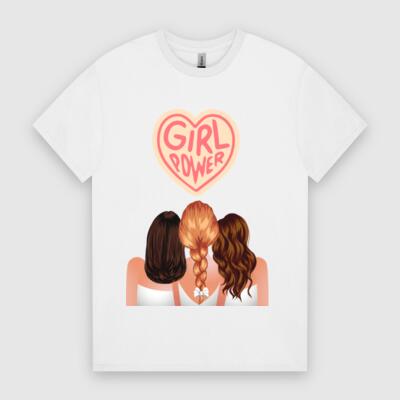 Girl Power Heart T-Shirt – Empowerment & Friendship Graphic Tee 💪💕 Thumbnail