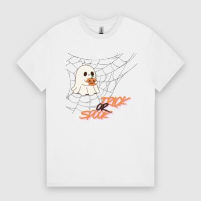 Trick or Spook – Ghost & Pumpkin Tee Thumbnail