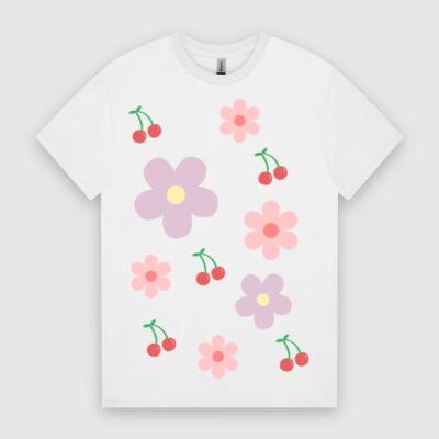 Sunny Side – Flowers & Cherries Tee Thumbnail