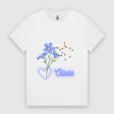 Olivia Blue Bloom Tee Thumbnail