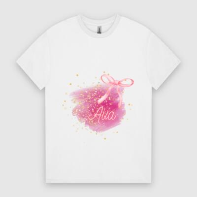 Ava Glitter Bow Tee Thumbnail